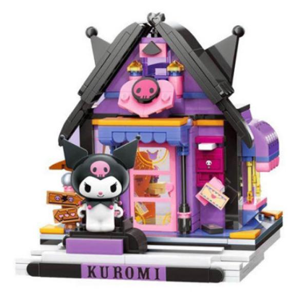 Секретный дом Куроми, сделанный из блоков персонажей Sanrio, 1 шт., популярные корейские игрушки