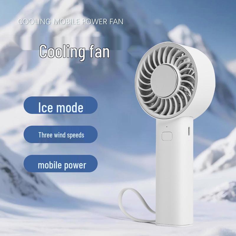 Compact Mini Fan: Portable, Long Battery Life, Semiconductor Cooling, Fast Cooling, Three-Speed Powerful Wind.