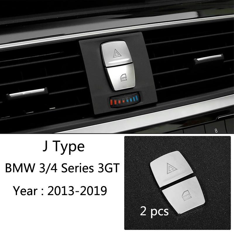 Carbon Fiber Car Styling Interior Gear Shift Knob Cover Multimedia Button Panel Trim Sticker For BMW F30 F32 F34 F36 Accessories