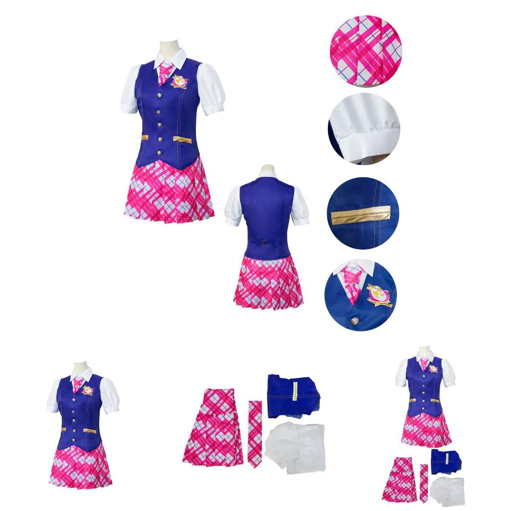 Elegant Barbie Charm Princess School Uniform Cosplay Outfit