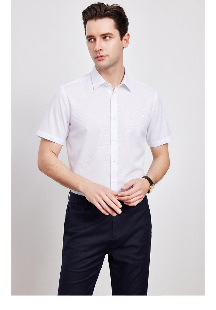 87% Cotton + 13% Mulberry Silk 200 Thread Count Short-Sleeved Shirt