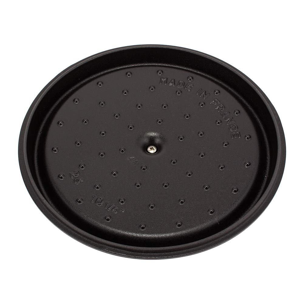 Staub Pico Cocotte Round 26cm Black 1102625 Two Handed Pot Enamel Pot Rund Brater Black Pico Cocotte Pot Stylish Cookware Kitchen Supplies [Staub]