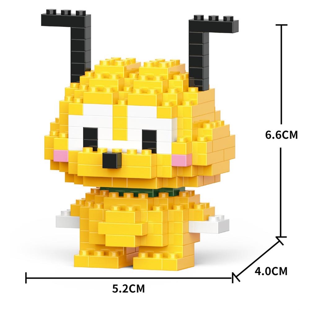Cartoon Anime Blocks Kuromi My Melody Cinnamoroll Mouse Building Blocks Doll Toy Kids Birthday Gift