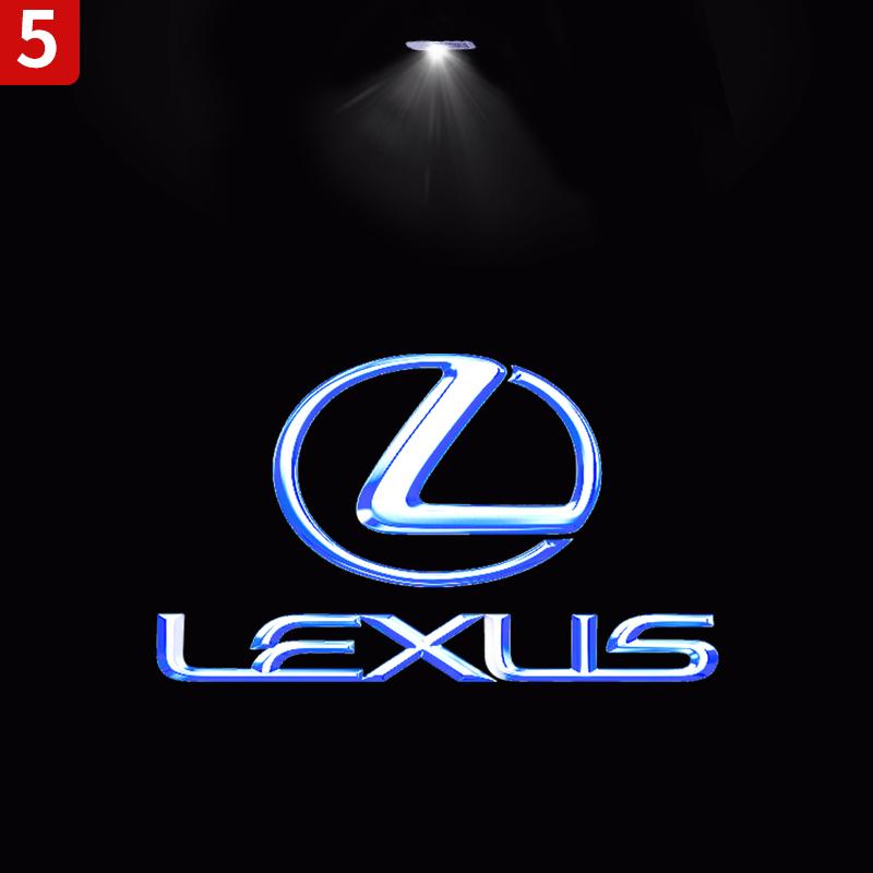 2pcs For LEXUS IS F SPORT IS250 IS300 IS350 UX UX300h UX260h UX200 LED Car Door Welcome Logo Projector Ghost Shadow Light