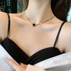 Korean Style Titanium Steel Roman Numeral Luxury Necklace - Women's Clavicle Chain, Simple, Stylish, Niche Jewelry.