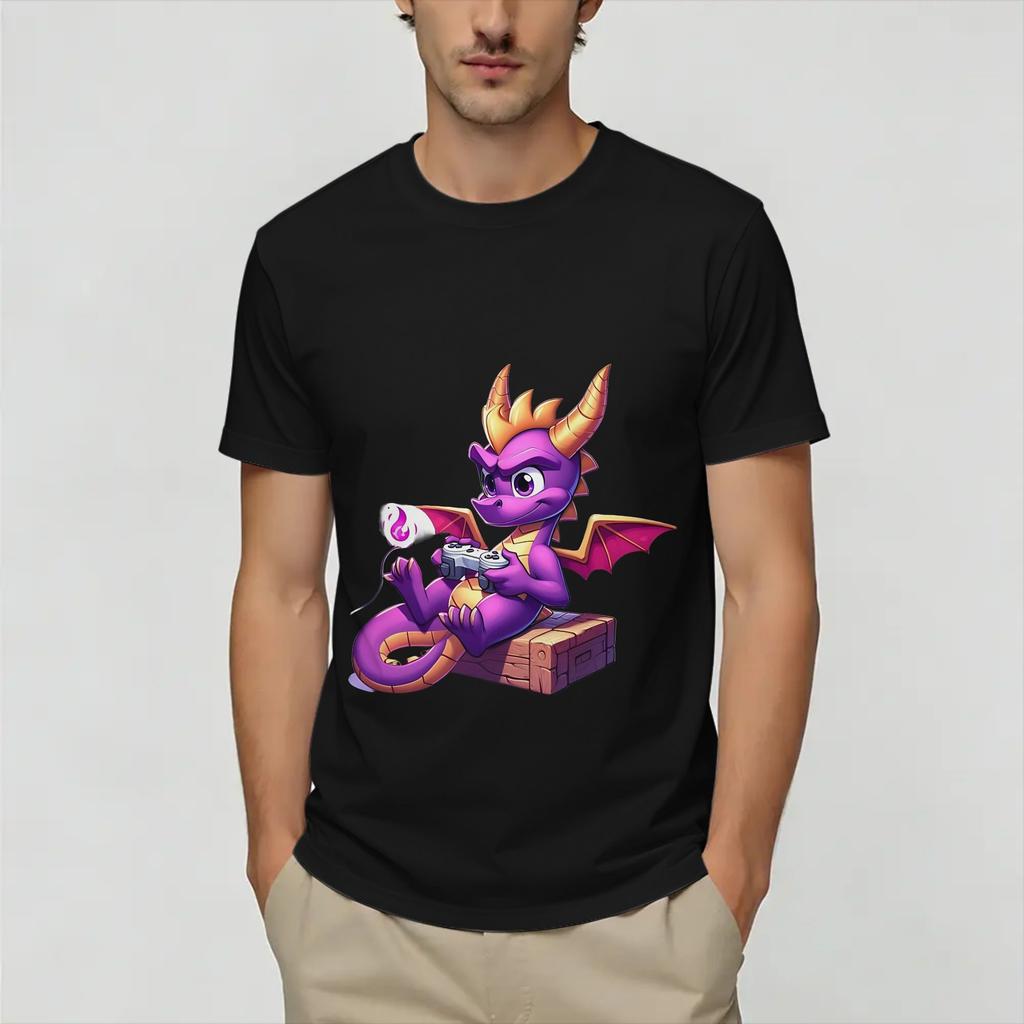 Unisexs Tshirts Spyro Gamer Vintage 100 Cotton Tee Shirt Short Sleeve T Shirts Crew Neck Clothing Gift Idea