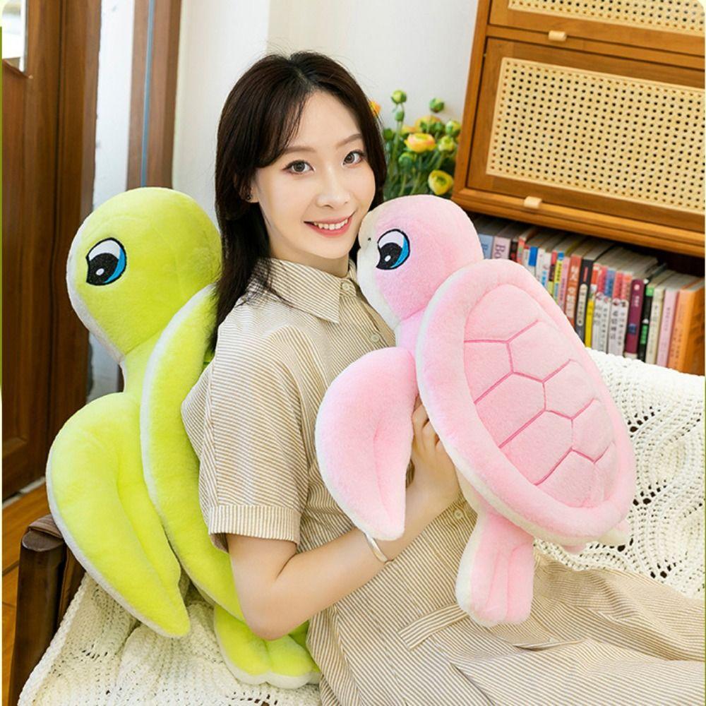 Fluffy Animal Sea Turtle Pillow Collection Turtle Animal Doll Sea Tortoise Plush Toys Car Decor