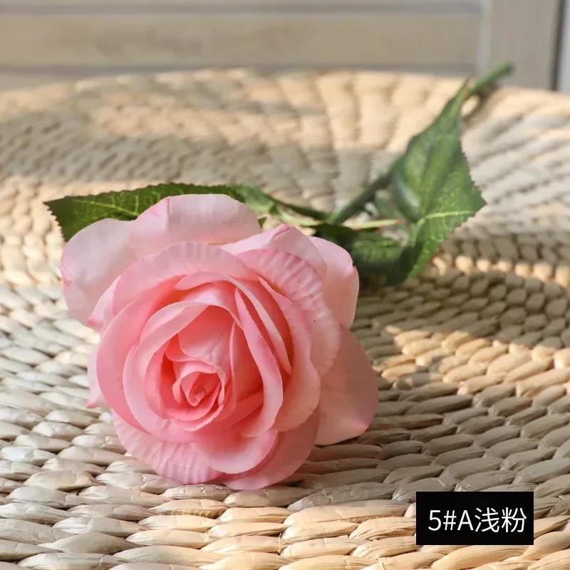 Latex Real Touch Rose Artificial Silicone Rose Flowers for Wedding Home Party Decoration Fake Flower Christmas New Year Gift