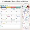 Large Dry Erase Calendar for Wall - Undated Dry Erase Calendar, Erasable Laminated Calendars for Wall with 8 Round Stickers, 40" x 28", Monthly
