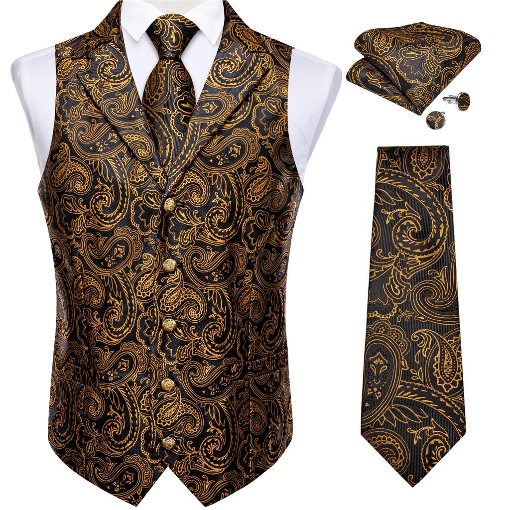 Мужской формальный смокинг, жилет, галстук, шелковый розовый свадебный костюм, жилет, 3X