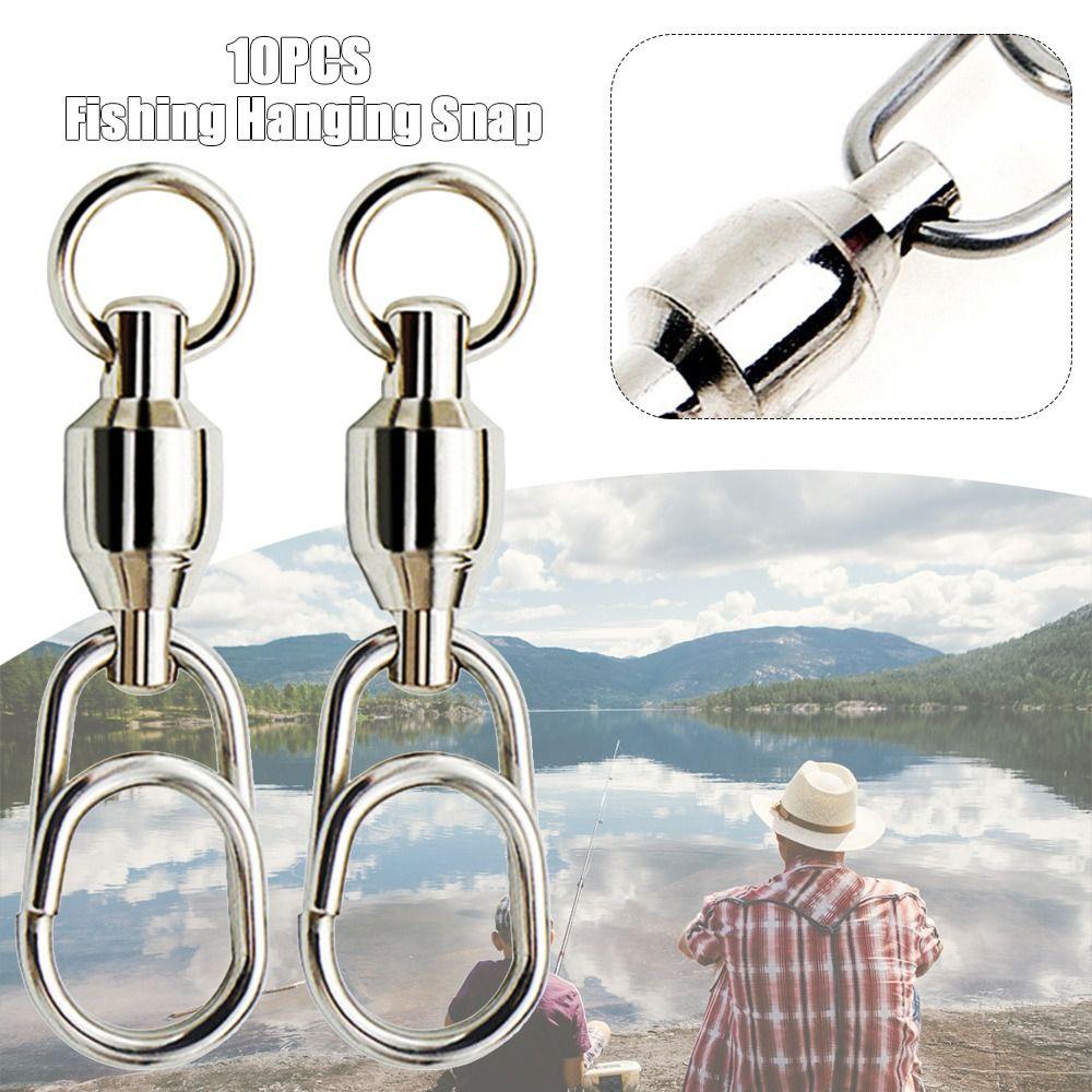 Соединительное кольцо для приманки Рыболовные принадлежности Подшипник Вертлюг Соединитель для джиг-приманки Защелка Роллинг Овальные разъемные кольца