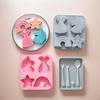 Мультяшная Пористая Силиконовая Форма для Шоколада Русалка Конфета Торт Лед Форма для Выпечки Сделай Сам Звезда Радуга Форма для Мыла Уличная Посуда