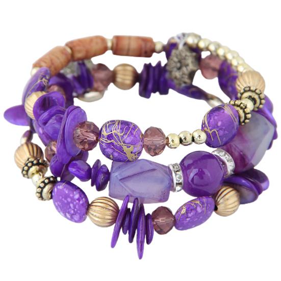 Женский браслет из бисера в винтажном стиле, бирюзовый искусственный кристалл, студенческий браслет