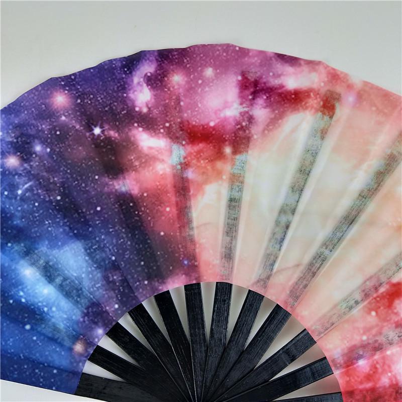 Большой бамбуковый веер для танца кунг-фу - 33 см, реквизит для выступления со звуком