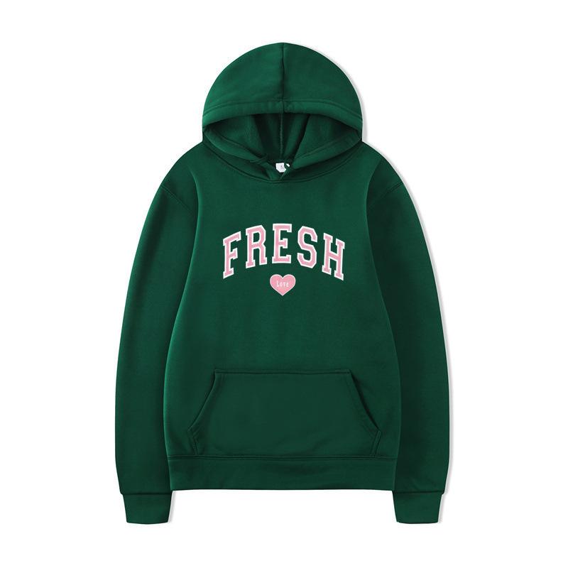 Sweater Hooded Casual Fashion Versatile Long Sleeve Trend Autumn Sports Fleece Pullover