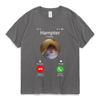 Dank Meme Hamster Staring Front Camera Hampter Calling T Shirt for Men Women Cute Oversized Graphics T-shirt 100% Cotton Tees