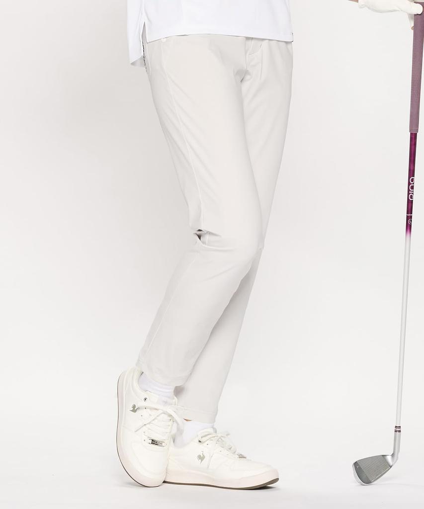 Coq Sportif Golf Quarter One Tuck Cool Cool Summer GY00 [Le Golf] Pants, Length, Nylon, Feel, Feel, Golf, LG5SLP52L, Women's, (Gray)