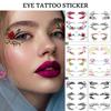 Eye Shadow Tattoo Sticker - Waterproof Temporary Eye Tattoo Makeup Transfer Stickers for Parties/Festivals Makeup Rave Accessories