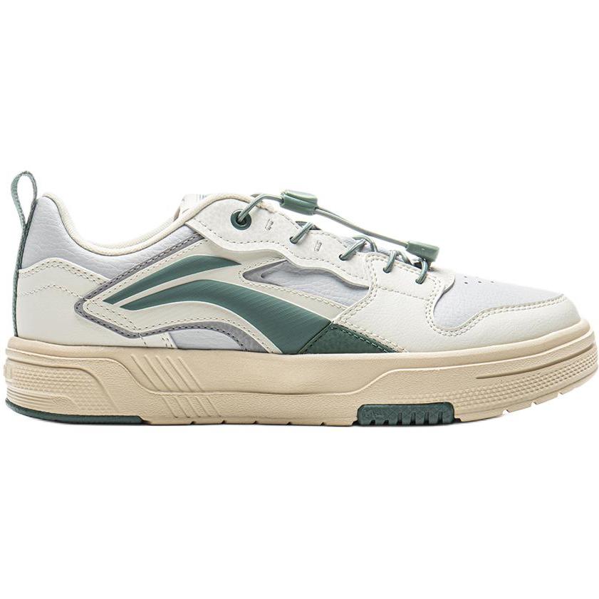 Li Ning Kids Sports Lifestyle Series Trail Comfortable Fashion Non-Slip Wear-Resistant Low-Top Casual Shoes Kids Casual Shoes White Green YKCV108-5