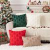3D Pattern Pillow Case Christmas Tree Cushion Cover Christmas Plush Pillowcase  Living Room/Office