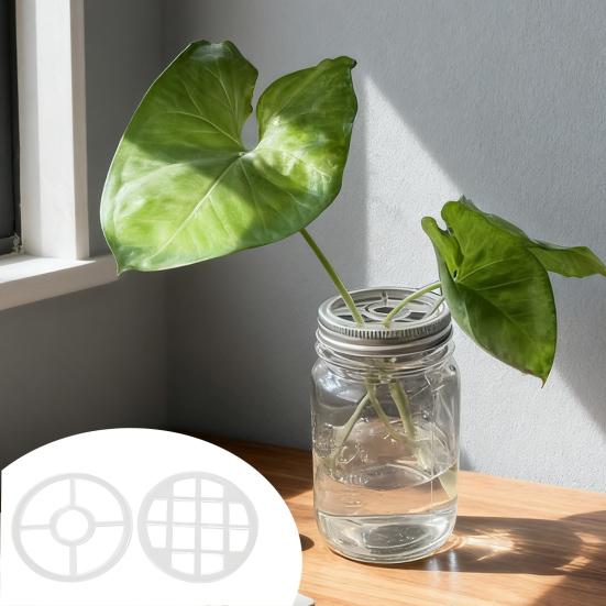 2 шт. Крышка-вставка для банок Мейсона для цветов для банок Мейсона с широким горлышком