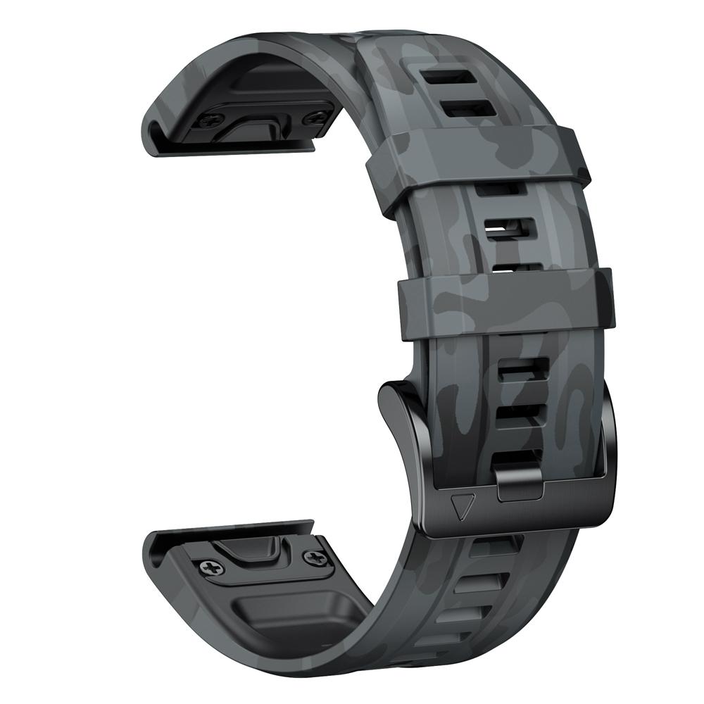 22 мм 26 мм QuickFit Спортивный Камуфляжный Силиконовый Ремешок Для Garmin Fenix 6X 7X Pro Ремешок Для Fenix 6Pro 5Plus Браслет Ремешок Для Часов