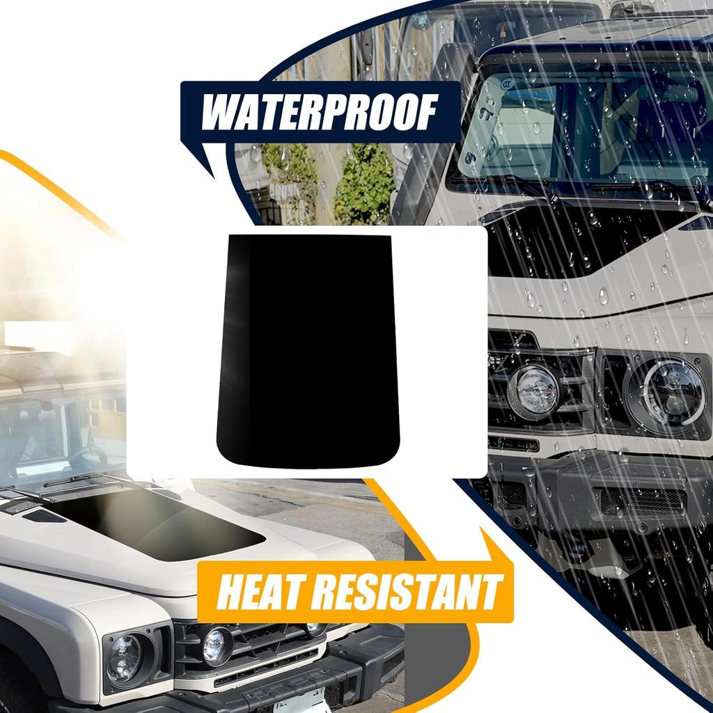 Compatible with INEOS Grenadier 2020-2024 Car Hood Decal Sticker, Car Hood Cover PVC Waterproof Black Topographic Map Pattern Stickers Exterior