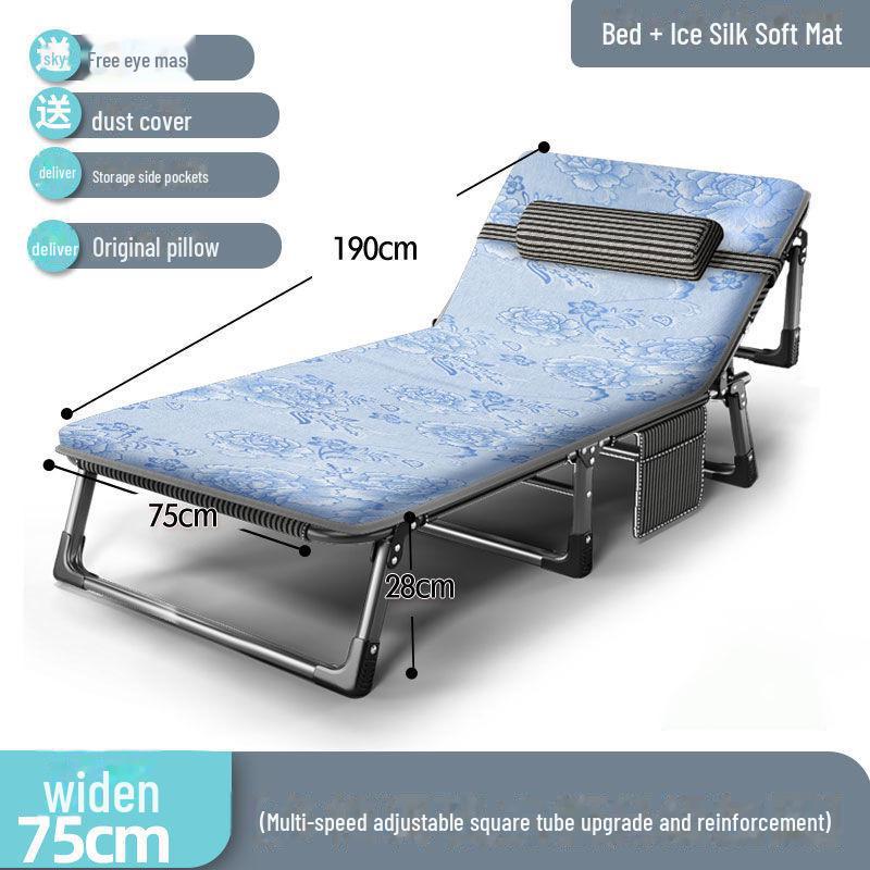 Портативная складная кровать-реклайнер для офиса, дома или пляжа — идеально подходит для сна и перерывов