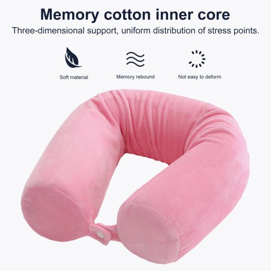 Подушка для путешествий, мягкая, удобная, эргономичная, снимает усталость, пена с эффектом памяти, мягкая U-образная подушка для подголовника, бытовые принадлежности