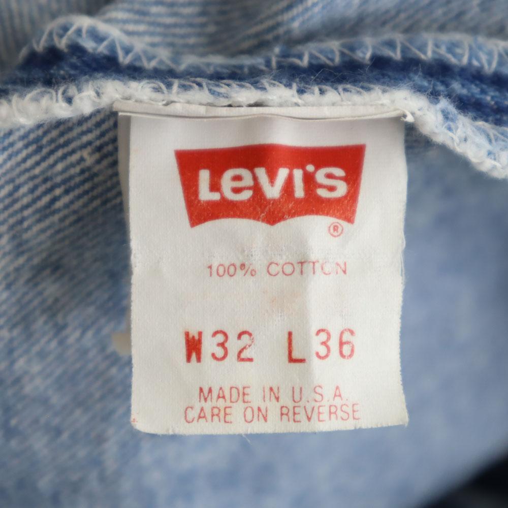 Levi's 90-е годы Сделано в США 501 старые прямые джинсы W32 Ширинка на пуговицах Мужские Б/У
