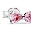 Pandora Little Star Light Bow 925 Silver Earrings Women earrings Pink 293505CO1