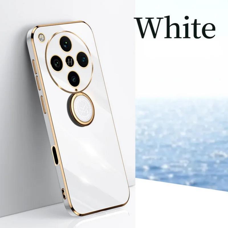 Чехол-держатель для кольца на палец для OPPO Find X8 Pro X8 Find X7 Ultra X6 Pro X5 Lite Reno 12F 12 Pro 11 10 Мягкий силиконовый чехол с покрытием