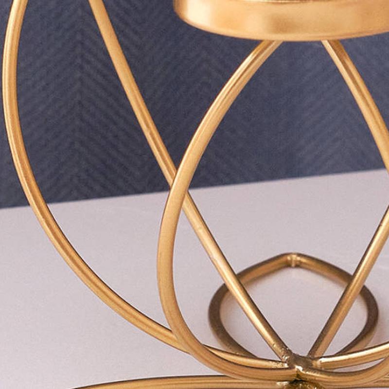 1 шт. реквизит для ужина при свечах, романтический, устойчивый к ржавчине, элегантный, многоголовый, золотой, железный подсвечник, украшение стола, подсвечники