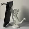 Изогнутый держатель для телефона с функцией подъема 3D-печатный держатель для мобильного телефона, цельнолитой подставка, устойчивая поддержка в форме лазающего кота для просмотра видео Подставка для