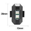 2Pcs 7 Colors Drone Strobe Light USB LED Anti-Collision Bike Tail /Model Aircraft Night Flying Mini Signal Flashing Warning Light