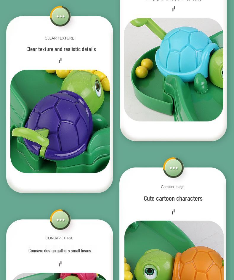 Speedy Turtle Bean Grab: Interactive Parent-Child Table Game