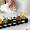 Shot Glasses 6pcs Shot Glass Set 1oz/30ml Shot Glass Holder Heavy Base for Whisky Tequila 6 Shot Glass Serving Tray (6pcs)