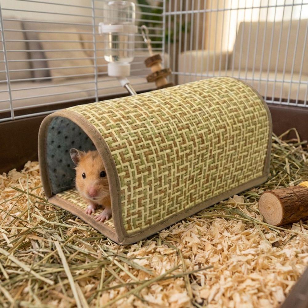 Wear Resistant Guinea Pig Tunnel Breathable Weave Small Pet Bed Hamster Hideout Pet Resting