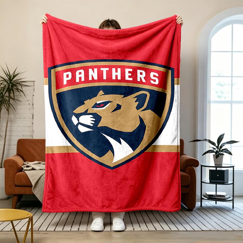 Florida Panthers Soft and comfortable flannel Suitable for sofas living rooms outdoor camping travel and also makes a great anniversary gif
