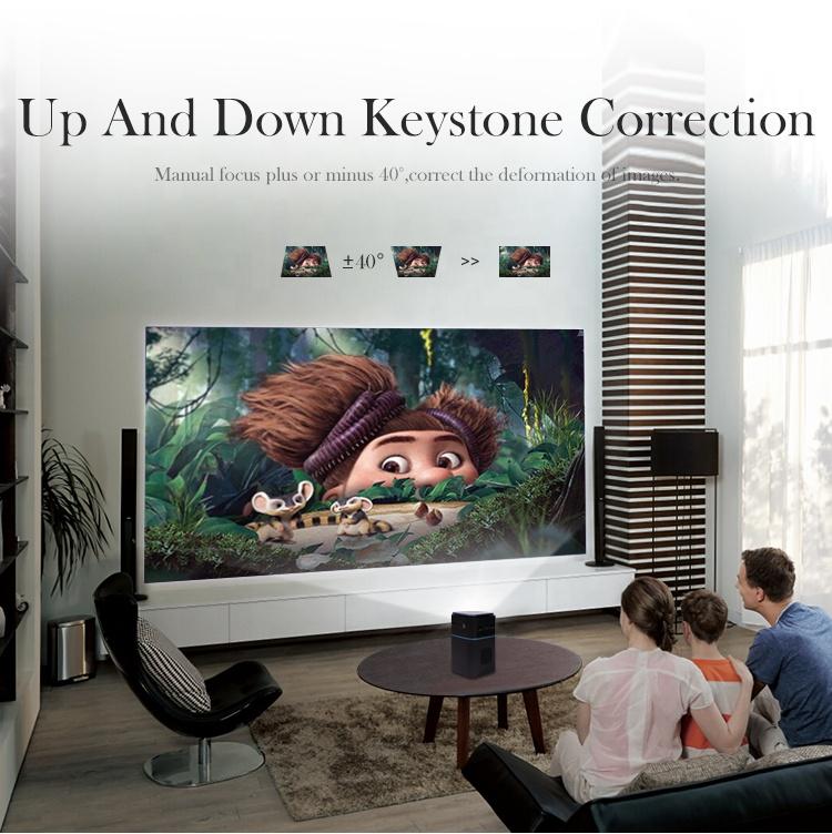 Заводской D042 Мини Карманный DLP 1080p Full HD LED Система Android 9 Наружный Домашний Кинотеатр Кино Фильм 4K Мини Проектор