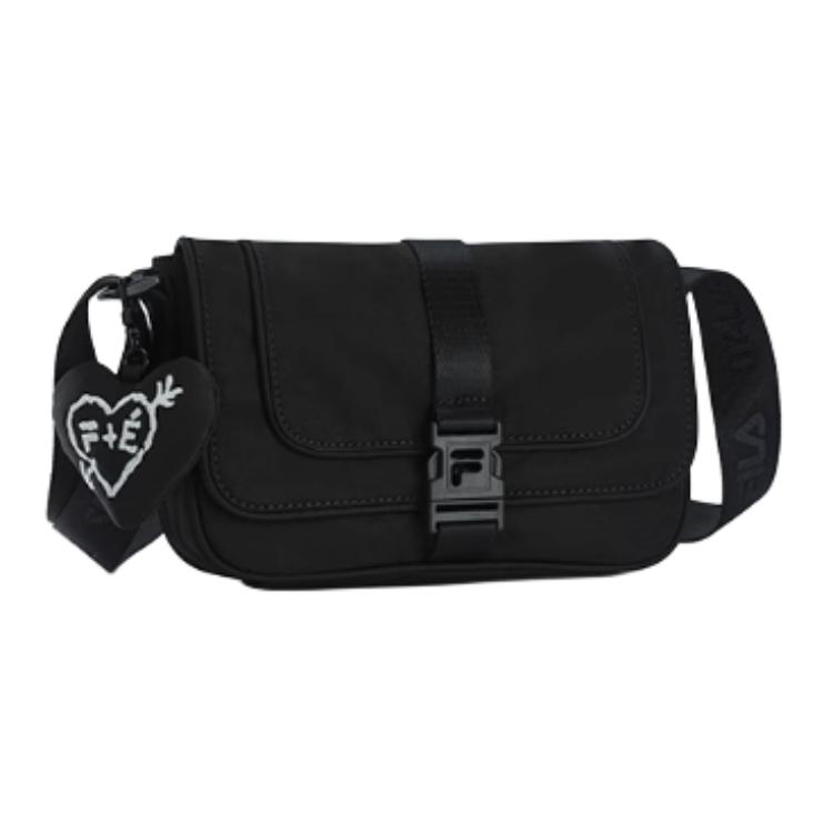 New FILA Fabric Shoulder Bag Mini Women's Jet Black F13W516161F-BK