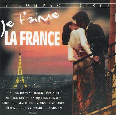 CD VARIOUS - Je T'aime La France DBP102023 Двойной платиновый Нидерланды Поп Б/у