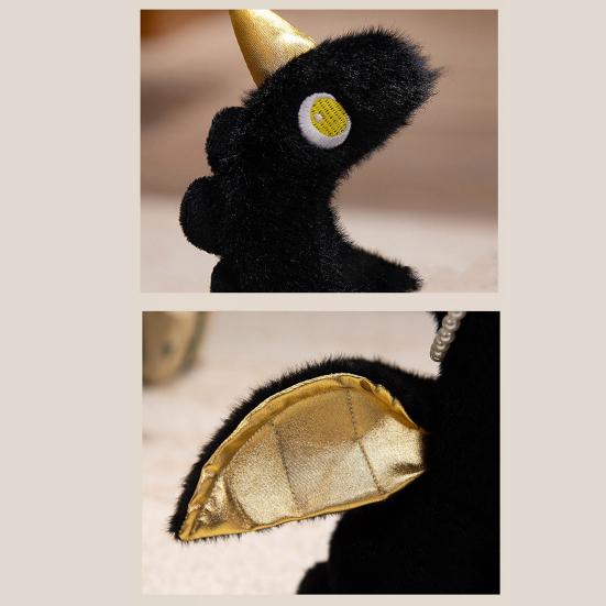 Плюшевая кукла Пегас 50см/70см Мягкая набивная игрушка для девочек Фэнтезийные крылья Ожерелье из искусственного жемчуга Милая плюшевая игрушка для младенца, малыша, детей Домашний декор