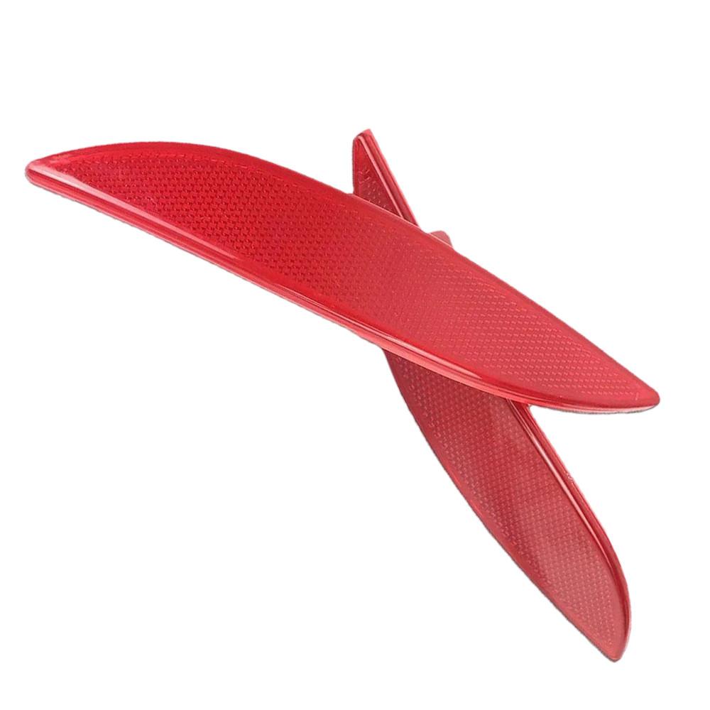 1 Pair Rear Bumper Reflector Light Lens For Renault Megane MK3 Fluence 2009-2016