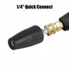 Cleaner Accessory Rotating Turbo Nozzle 1/4 Quick Connect For High Pressure Washer 4000PSI 4.0 Gpm Water Gun Car Washer
