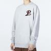 PUMA Team Crew Logo Sweatshirt 'Grey Burgumdy' Men's 539268-04