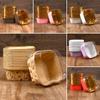 50Pcs Party Tray Muffin Cupcake Square Baking Muffin Box New Paper Cups  Birthday Party