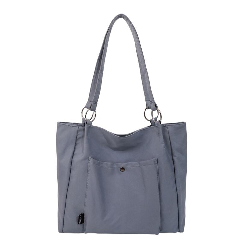 Холщовая сумка большой емкости, женская сумка на плечо, однотонная сумка-тоут