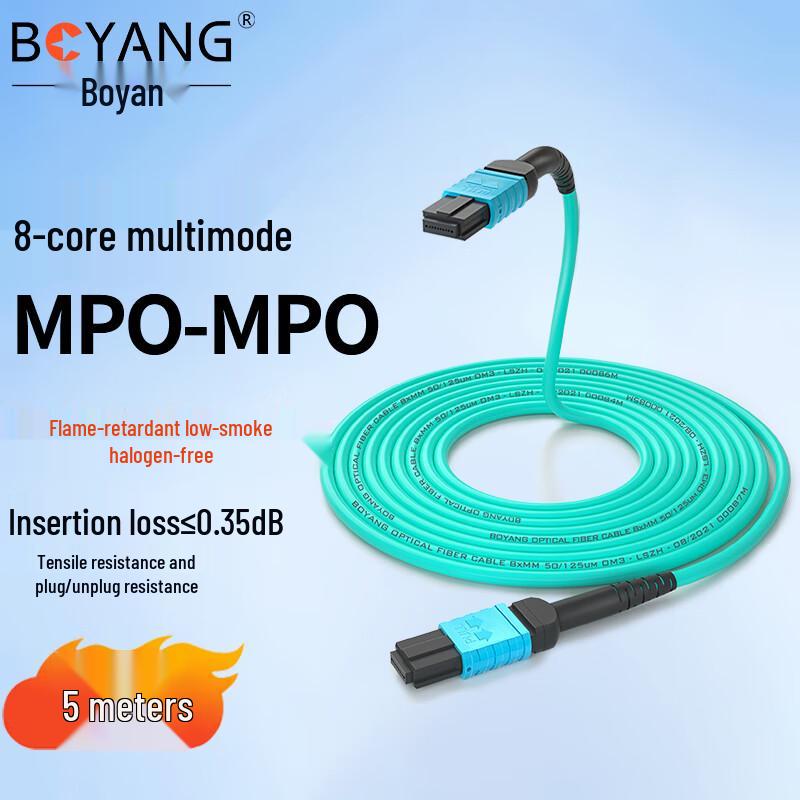 BOYANG MTP/MPO Multimode Fiber Optic Patch Cable