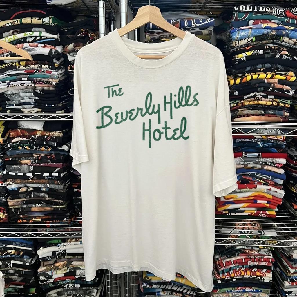 Beverley Hills Script - Стиранная футболка Белая M